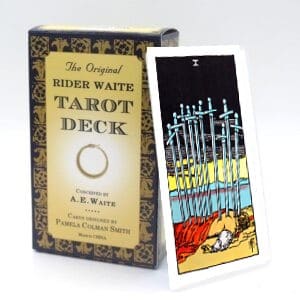 Ten of Swords meaning for upright and reversed positions using the Rider-Waite tarot deck.
