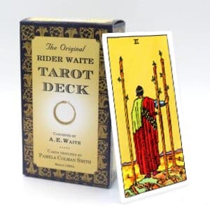 Three of Wands meaning for upright and reversed positions using the Rider-Waite tarot deck.